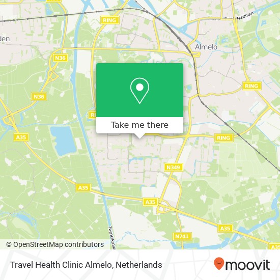 Travel Health Clinic Almelo, Zilvermeeuw 1 map