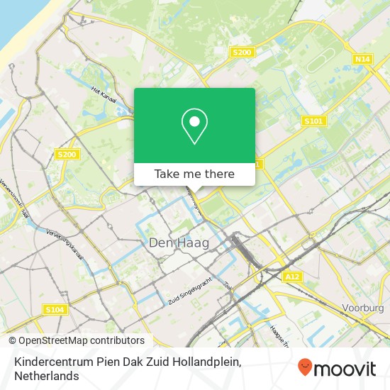 Kindercentrum Pien Dak Zuid Hollandplein, Zuid-Hollandplein 1 map