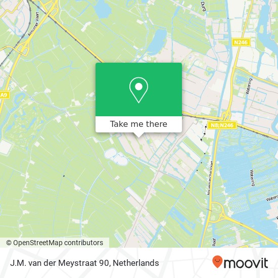 J.M. van der Meystraat 90, 1567 GC Assendelft map