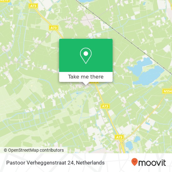 Pastoor Verheggenstraat 24, 5811 BL Castenray map