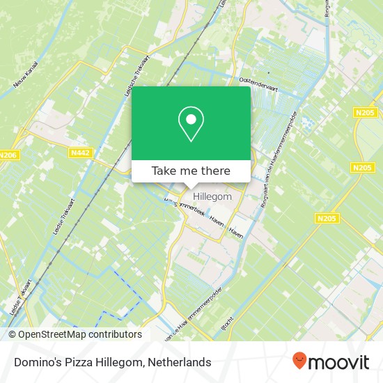Domino's Pizza Hillegom, Henri Dunantplein 22B map
