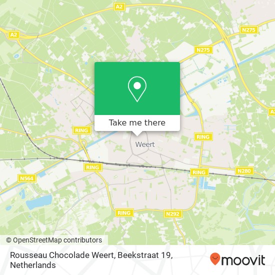 Rousseau Chocolade Weert, Beekstraat 19 map