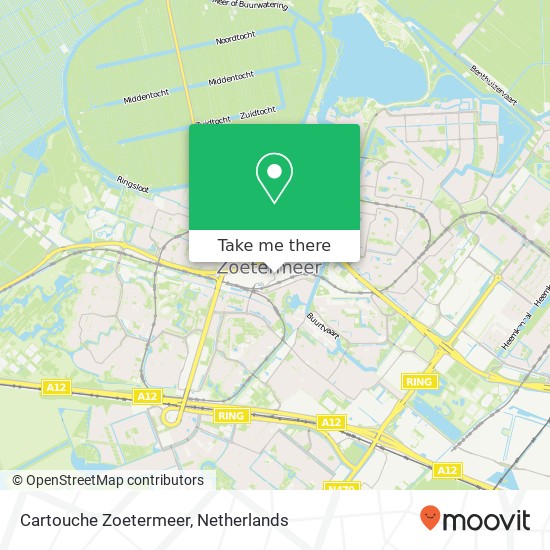 Cartouche Zoetermeer, Promenade 166 Karte