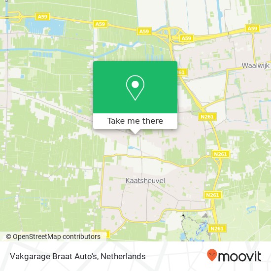 Vakgarage Braat Auto's, Raadhuisstraat 11 map