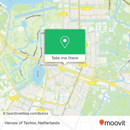 Heroes of Techno, Stadsplein 100A map