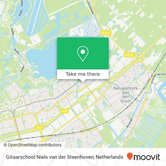 Gitaarschool Niels van der Steenhoven, Maurice de Vlaminckstraat 11 map
