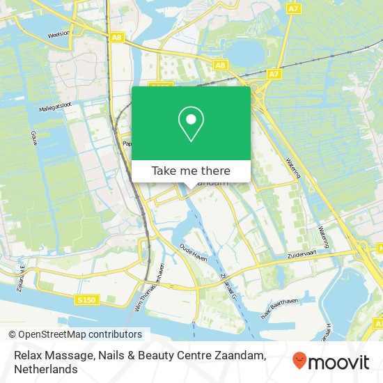 Relax Massage, Nails & Beauty Centre Zaandam, Peperstraat 99 map