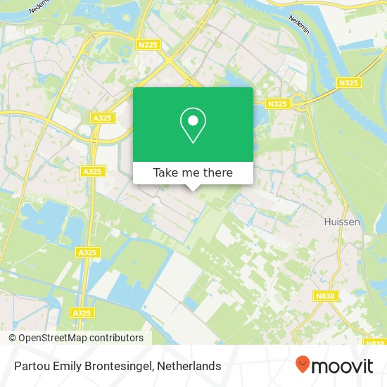 Partou Emily Brontesingel, Emily Brontësingel 1A map