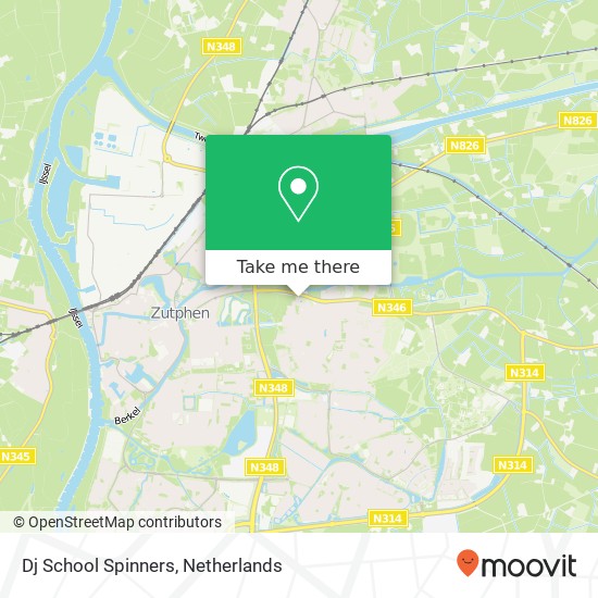 Dj School Spinners, Rijksstraatweg 63 map