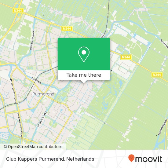 Club Kappers Purmerend, Gildeplein 98 map