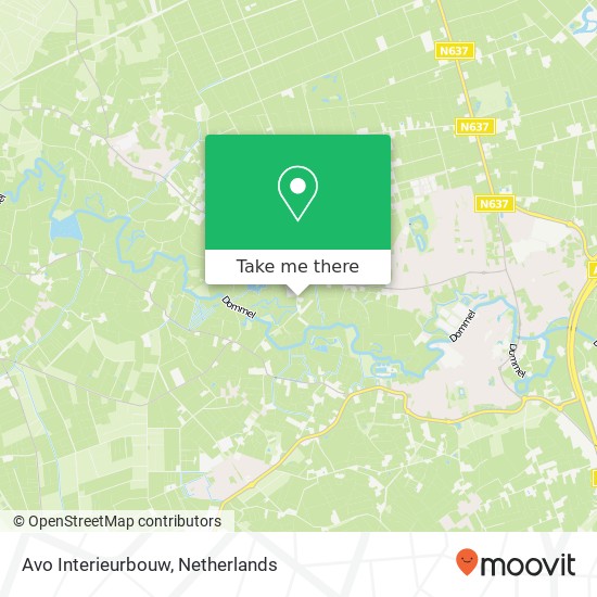 Avo Interieurbouw, Bobbenagelseweg 14 map