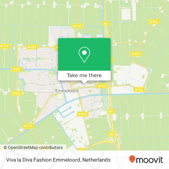 Viva la Diva Fashion Emmeloord, Lange Nering 76B map