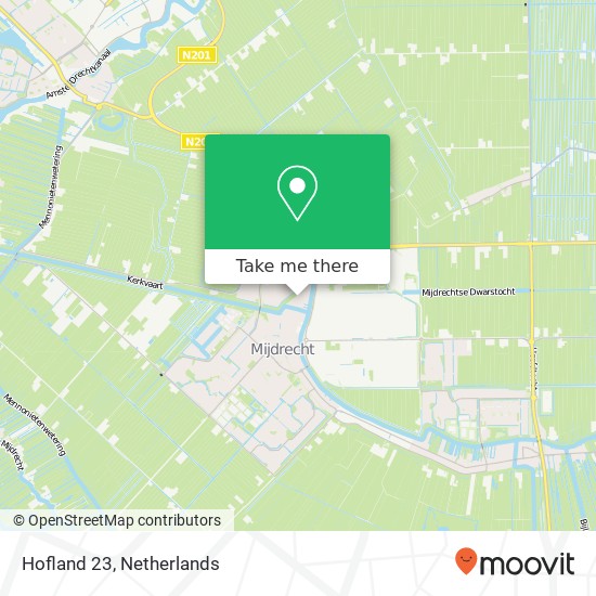 Hofland 23, 3641 GA Mijdrecht map