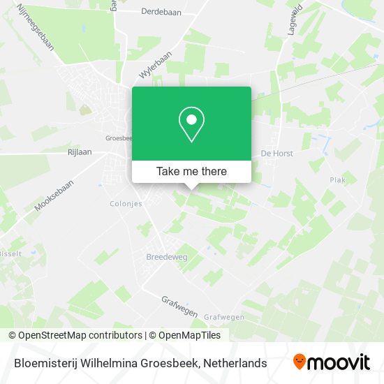 Bloemisterij Wilhelmina Groesbeek map