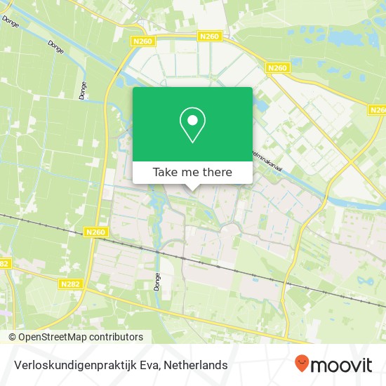 Verloskundigenpraktijk Eva, Nistelrodestraat 50 map