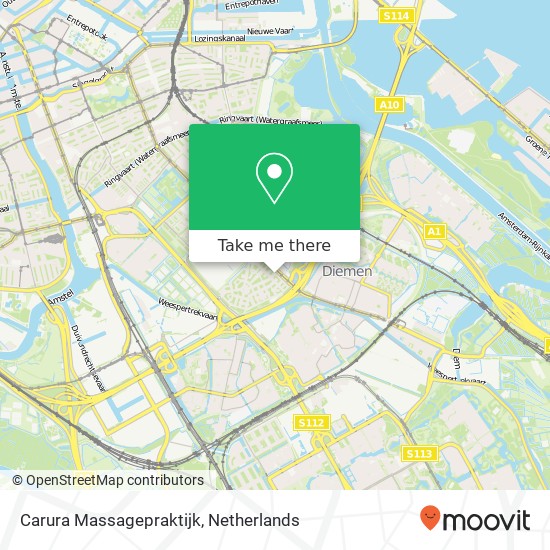 Carura Massagepraktijk, Veeteeltstraat 7A map