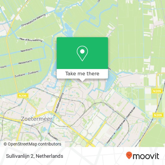 Sullivanlijn 2, 2728 BP Zoetermeer map