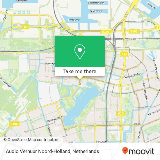 Audio Verhuur Noord-Holland, 1064 Amsterdam Karte