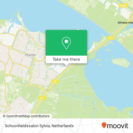 Schoonheidssalon Sylvia map