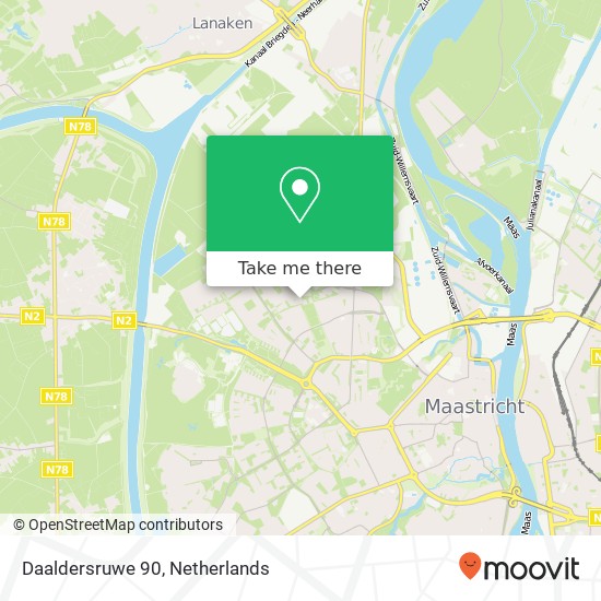 Daaldersruwe 90, 6218 EM Maastricht map