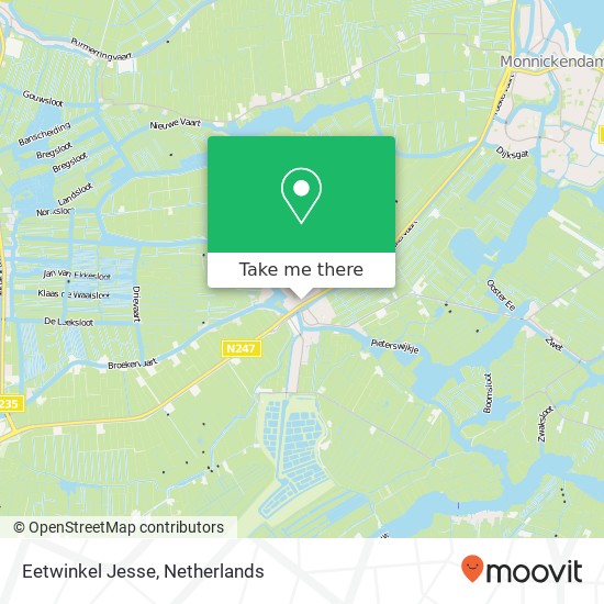 Eetwinkel Jesse, Parallelweg 7 map