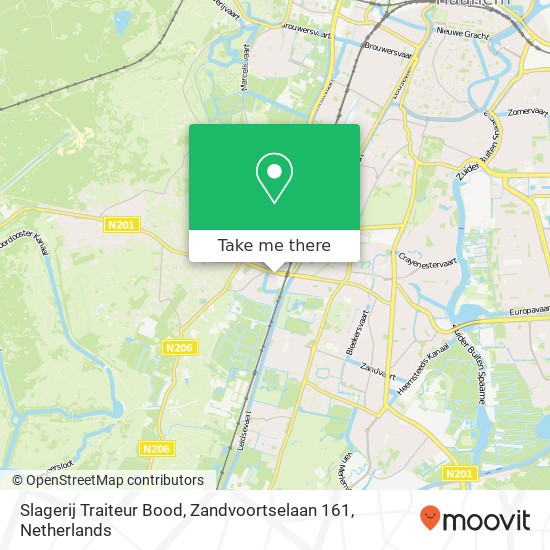 Slagerij Traiteur Bood, Zandvoortselaan 161 map