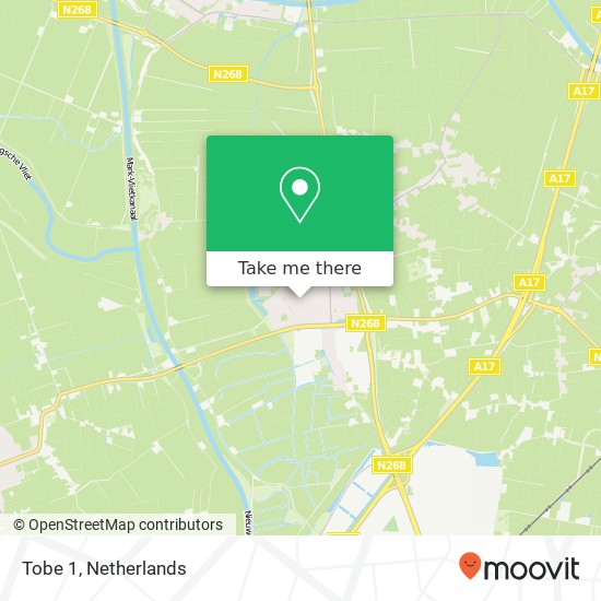 Tobe 1, 4751 GA Oud Gastel map