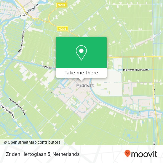 Zr den Hertoglaan 5, 3641 KS Mijdrecht map