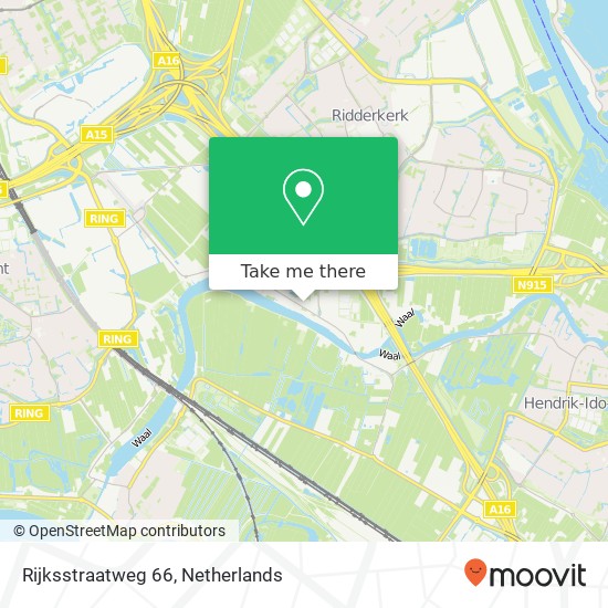 Rijksstraatweg 66, 2988 BK Rijsoord Karte