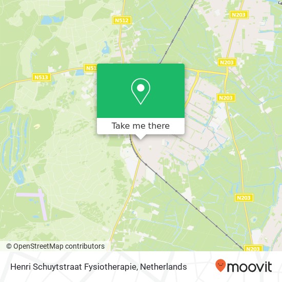 Henri Schuytstraat Fysiotherapie, Henri Schuytstraat 8 map