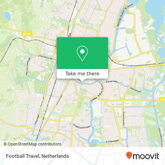 Football Travel, Grote Houtstraat 185 Karte