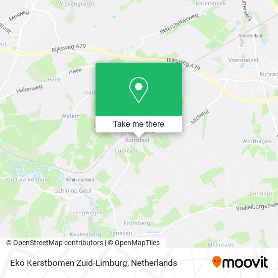 Eko Kerstbomen Zuid-Limburg map