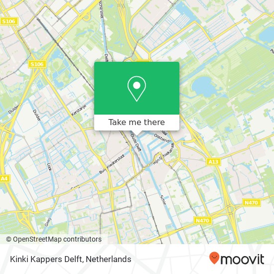 Kinki Kappers Delft map