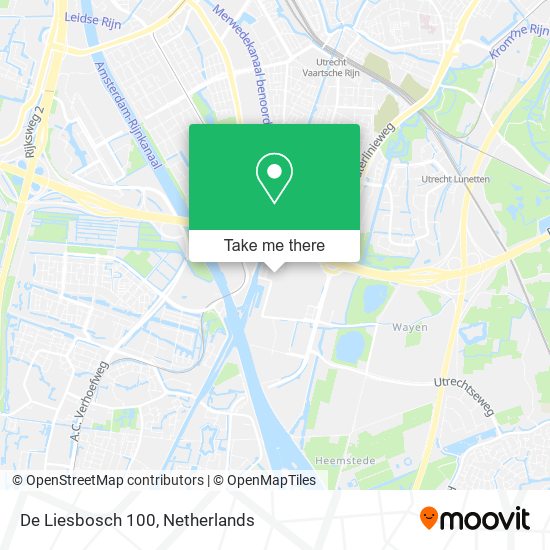 De Liesbosch 100 map
