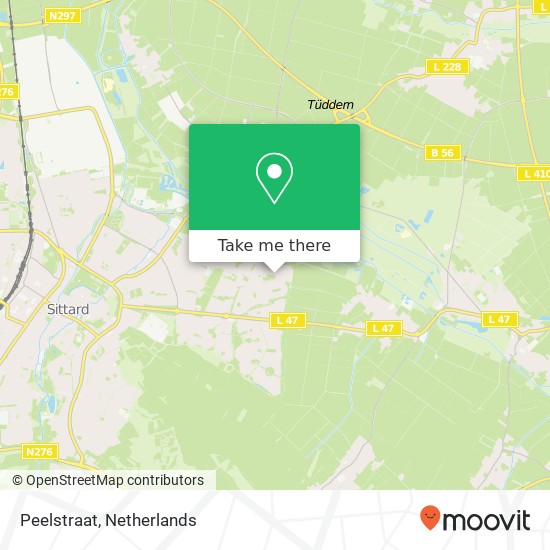 Peelstraat, 6137 KH Sittard Karte