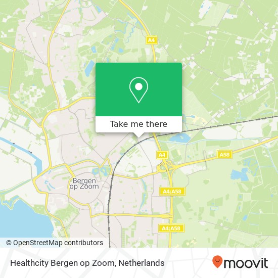 Healthcity Bergen op Zoom, Bastionweg 30 map