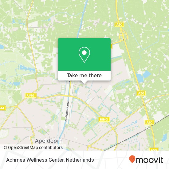 Achmea Wellness Center, Schorpioenstraat 4 map