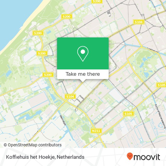 Koffiehuis het Hoekje, Zichtenburglaan 2 map