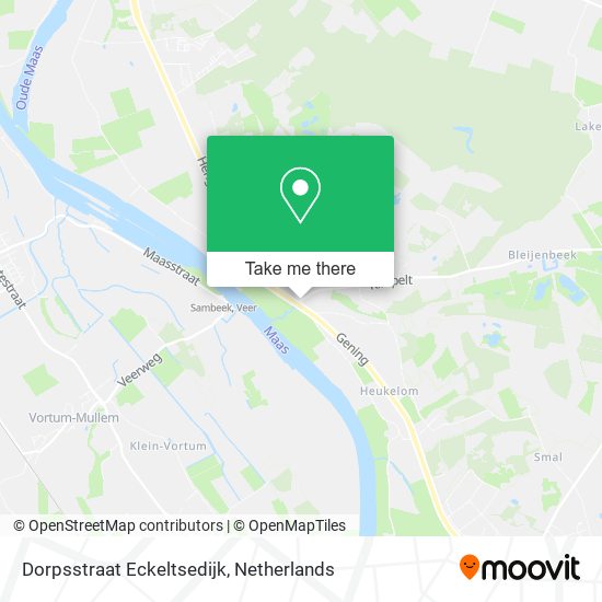 Dorpsstraat Eckeltsedijk map