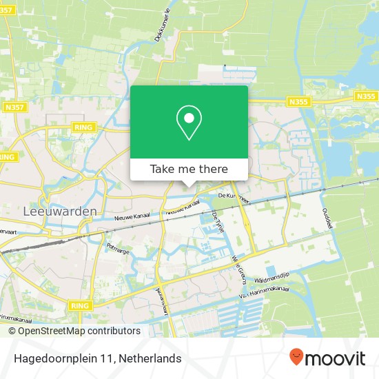 Hagedoornplein 11, 8924 Leeuwarden map