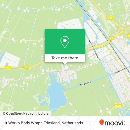 It Works Body Wraps Friesland map