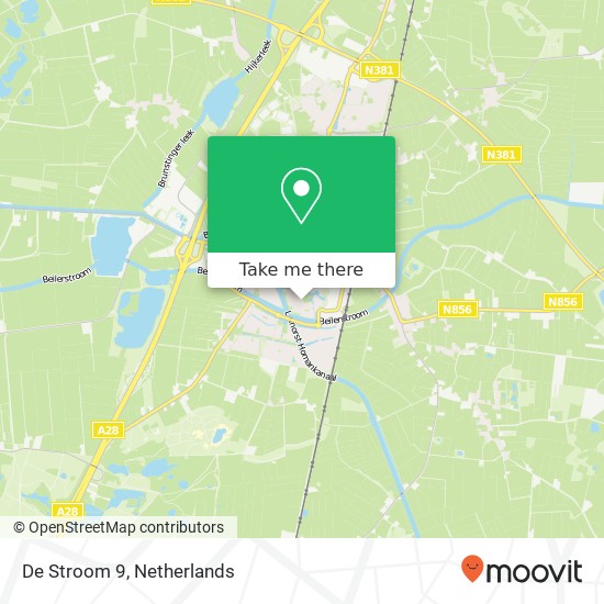 De Stroom 9, 9411 MB Beilen map