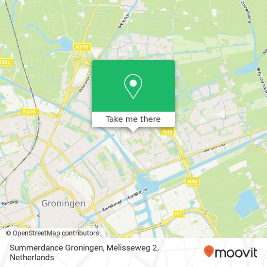 Summerdance Groningen, Melisseweg 2 Karte