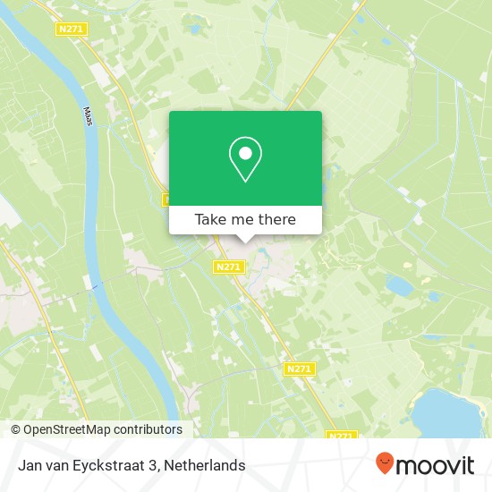Jan van Eyckstraat 3, 5854 EG Nieuw-Bergen Karte