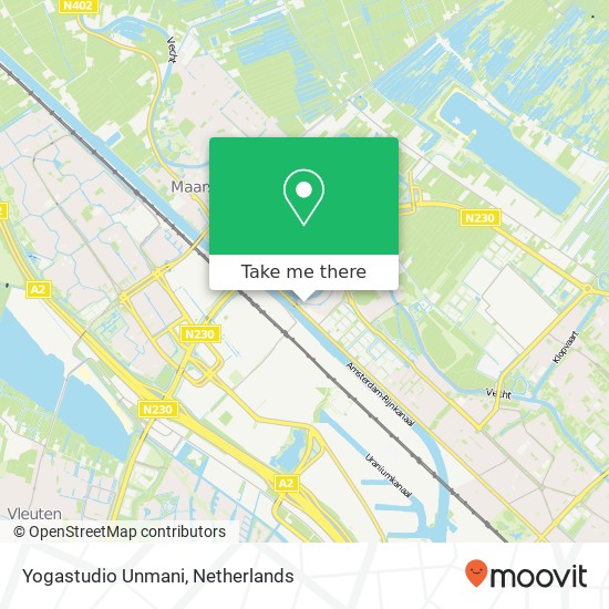 Yogastudio Unmani, Dr. R. van Lutterveltstraat 8 map