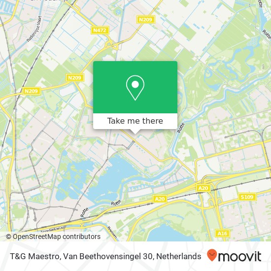 T&G Maestro, Van Beethovensingel 30 map