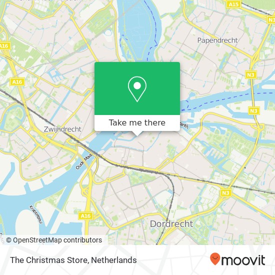 The Christmas Store, Voorstraat 280 map