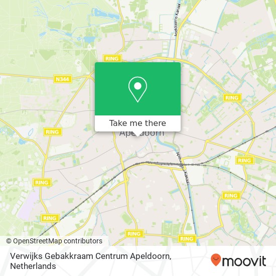 Verwijks Gebakkraam Centrum Apeldoorn, Raadhuisplein 4 map