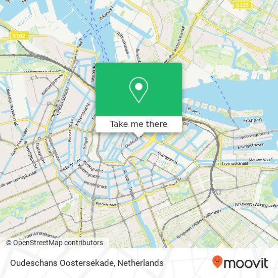 Oudeschans Oostersekade, 1011 LH Amsterdam map