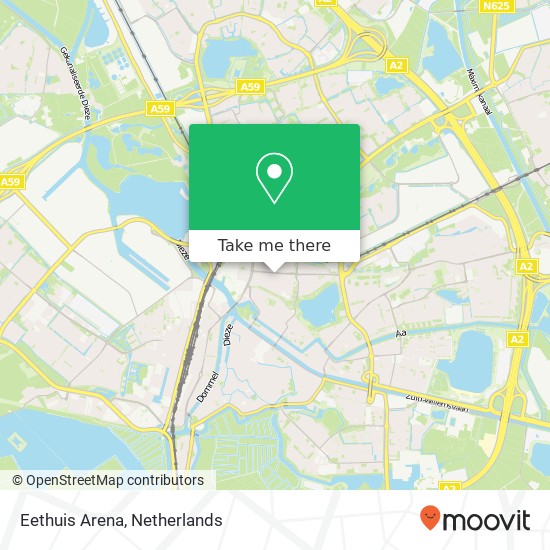 Eethuis Arena, Anthonius van Alphenstraat 14 map